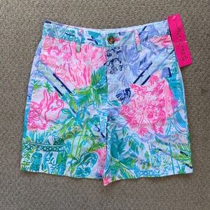 🌺 NWT Lilly Pulitzer BOYS Beaumont Shorts Bohemian Queen Size 6 🌺